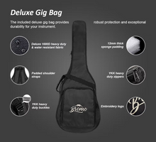Load image into Gallery viewer, Bromo BAR5CEL Left Handed Electro-Acoustic Concert Guitar w/Gigbag - Natural