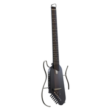 Load image into Gallery viewer, Donner HUSH-I Silent Electro-Acoustic Travel Guitar Bundle - Black