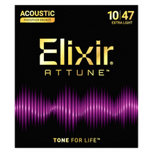 Load image into Gallery viewer, Elixir Attune Phosphor Bronze 10-47 Acoustic Guitar Strings - 21002