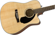 Load image into Gallery viewer, Fender CD-60SCE Electro-Acoustic Dreadnought Cutaway Guitar - Natural