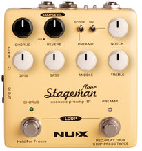 Load image into Gallery viewer, NUX Stageman Floor Acoustic Preamp DI Pedal - NAP-5