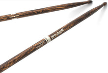 Load image into Gallery viewer, Promark Classic Forward 5A FireGrain Hickory w/Oval Wood Tip - TX5AW-FG