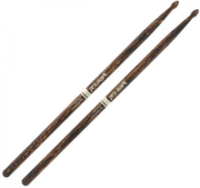 Load image into Gallery viewer, Promark Classic Forward 5A FireGrain Hickory w/Oval Wood Tip - TX5AW-FG