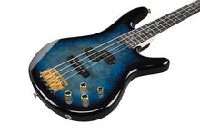 Load image into Gallery viewer, Ibanez GSR200PC SR Series 4 String Electric Bass Guitar - Transparent Marine Burst