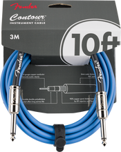 Load image into Gallery viewer, Fender Contour Series 10ft Instrument Cable - Lake Placid Blue