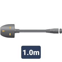 Load image into Gallery viewer, UK Mains Power Lead 1.0m - Figure 8 3A