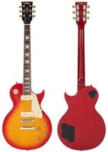 Load image into Gallery viewer, Vintage V100 ReIssued ‘ Twin Soapbar’ Electric Guitar - Cherry Sunburst