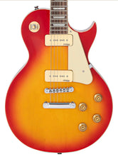Load image into Gallery viewer, Vintage V100 ReIssued ‘ Twin Soapbar’ Electric Guitar - Cherry Sunburst