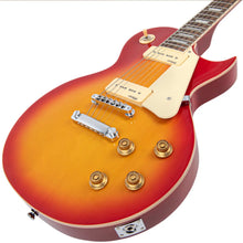 Load image into Gallery viewer, Vintage V100 ReIssued ‘ Twin Soapbar’ Electric Guitar - Cherry Sunburst