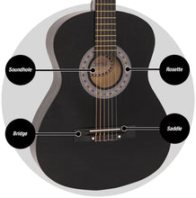 Load image into Gallery viewer, Encore 3/4 Classical Guitar Outfit - Black