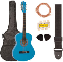 Load image into Gallery viewer, Encore 3/4 Classical Guitar Outfit - Blue