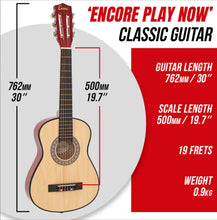 Load image into Gallery viewer, Encore 1/2 Classical Guitar Outfit - Natural
