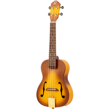 Load image into Gallery viewer, Ortega Custom Built Series Arched Concert Ukulele - Honey Sunburst