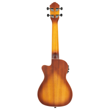 Load image into Gallery viewer, Ortega Earth Series Electro-Acoustic Concert Ukulele - Dawn Sunburst