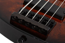 Load image into Gallery viewer, Schecter C-5 Standard 5-String Electric Bass Guitar - Tobacco Burl