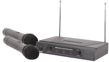 Load image into Gallery viewer, QTX VHF Dual Handheld Wireless Microphone System - 171.817