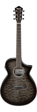 Load image into Gallery viewer, Ibanez AEWC16QA AEWC Series Electro-Acoustic Guitar - Transparent Black Sunburst