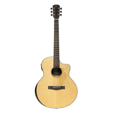 Load image into Gallery viewer, J.N. Glencairn Series Electro-Acoustic Orchestra Guitar w/Gigbag - Natural