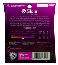 Load image into Gallery viewer, Elixir Nanoweb Phosphor Bronze 10-47 Acoustic Guitar Strings - 16002