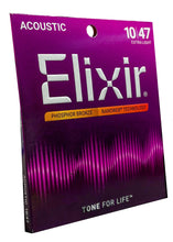 Load image into Gallery viewer, Elixir Nanoweb Phosphor Bronze 10-47 Acoustic Guitar Strings - 16002