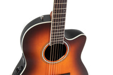 Load image into Gallery viewer, Ovation CS24 Celebrity Traditional Mid-Cutaway Electro Acoustic Roundback Guitar - Sunburst