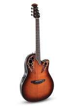 Load image into Gallery viewer, Ovation CE48 Celebrity Elite Super Shallow Cutaway Electro Acoustic Roundback Guitar - Sunburst