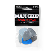 Load image into Gallery viewer, Dunlop Variety 12 Pack of Plectrums - Nylon Max Grip