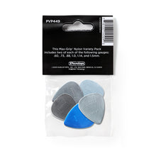 Load image into Gallery viewer, Dunlop Variety 12 Pack of Plectrums - Nylon Max Grip