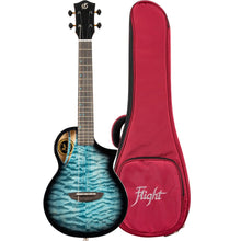 Load image into Gallery viewer, Flight Aviator Electro-Acoustic Tenor Ukulele - Quilted Maple