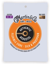 Load image into Gallery viewer, Martin Flexible Core Silk & Phosphor 11-47 Acoustic Guitar Strings MA130FX