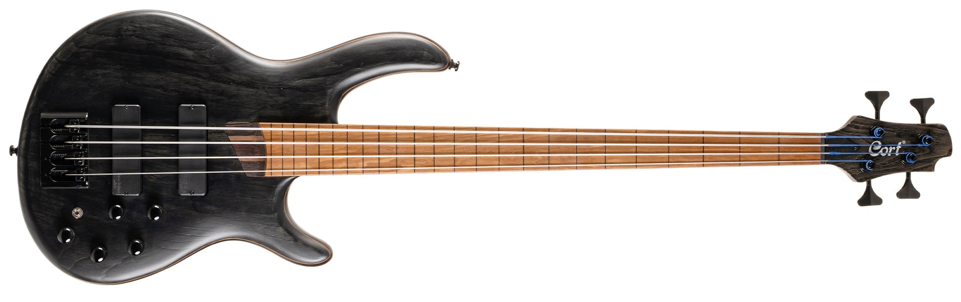 Cort Artisan Series B4 Element Fretless Open Pore Electric Bass Guitar