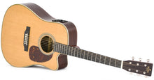 Load image into Gallery viewer, Sigma DTC-28HE+ Standard Series Dreadnought Cutaway Electro Acoustic Guitar w/Gigbag - Natural