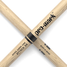 Load image into Gallery viewer, Promark Classic Attack 5A Shira Kashi Oak Drumsticks w/ Oval Nylon Tip - PW5AN