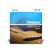 Load image into Gallery viewer, D'Addario 45-100 Long Scale Phosphor Bronze Acoustic Bass Strings - EPBB170