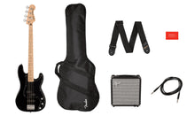 Load image into Gallery viewer, Squier Affinity Series PJ 4 String Electric Bass Pack - Black