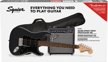 Load image into Gallery viewer, Squier Affinity Series HSS Stratocaster Pack - Charcoal Frost Metallic
