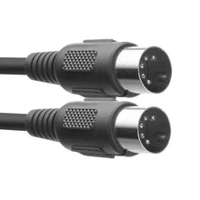 Load image into Gallery viewer, Stagg 1m Din Male - Din Male MIDI Lead - Black