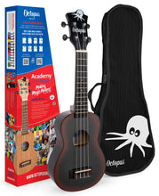 Load image into Gallery viewer, Octopus Academy Soprano Ukulele - Black Burst