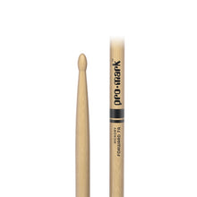 Load image into Gallery viewer, Promark Classic Forward 7A Hickory Drumstick w/ Oval Wood Tip - TX7AW