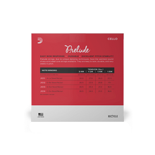 Load image into Gallery viewer, D'Addario Prelude 1/2 Size Cello String Set - Medium Tension