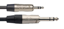 Load image into Gallery viewer, Stagg Professional 6.3mm Jack - 3.5mm Jack Audio Lead - Black