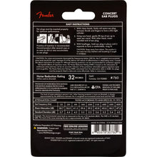 Load image into Gallery viewer, Fender Concert Ear Plugs