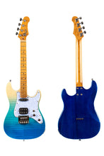 Load image into Gallery viewer, Flight Pathfinder Electric Tenor Ukulele - Transparent Blue