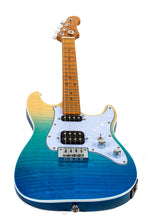 Load image into Gallery viewer, Flight Pathfinder Electric Tenor Ukulele - Transparent Blue
