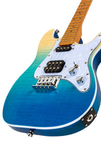 Load image into Gallery viewer, Flight Pathfinder Electric Tenor Ukulele - Transparent Blue