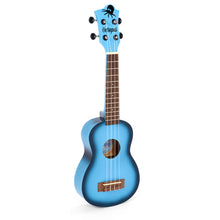 Load image into Gallery viewer, Octopus Academy Soprano Ukulele - Light Blue Burst