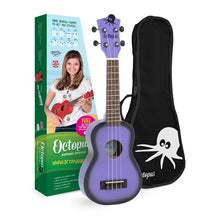 Load image into Gallery viewer, Octopus Academy Soprano Ukulele - Purple Burst