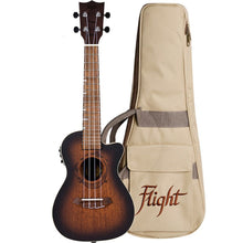 Load image into Gallery viewer, Flight: Gemstone DUC380 Electro Concert Ukulele - Amber