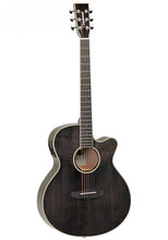 Load image into Gallery viewer, Tanglewood TW4-E-BSG Super Folk Cutaway Electro Acoustic - Black Shadow Gloss