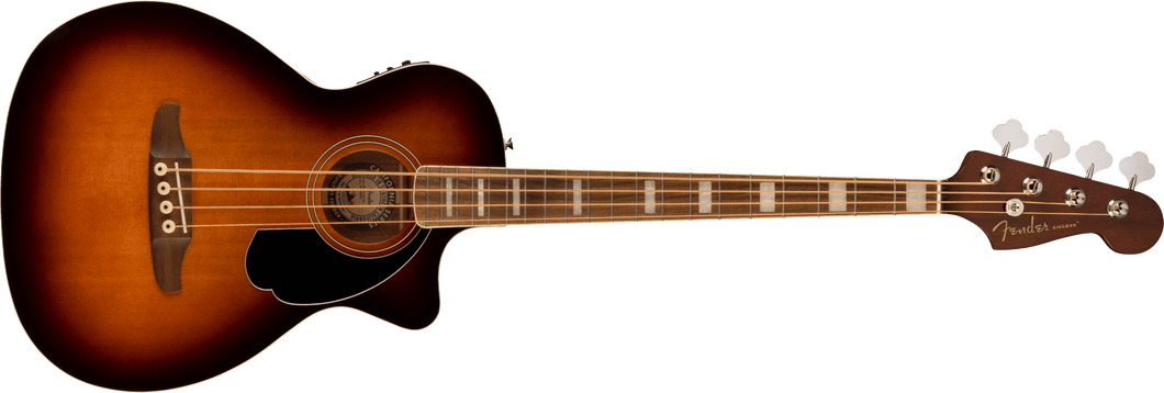 Fender Kingman Acoustic Bass Guitar - Shaded Edge Burst w/Gigbag